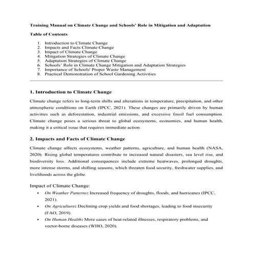 Training Manual on Climate Change and Schools.docx