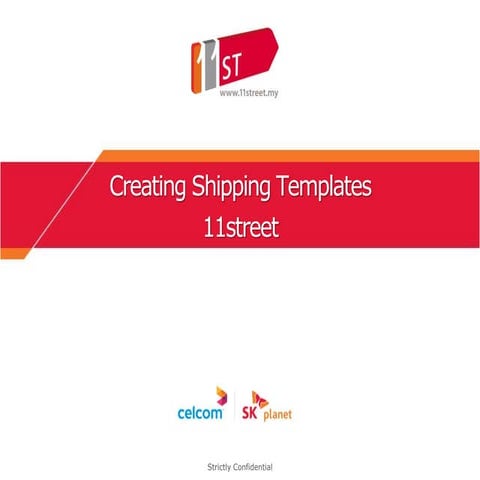 Training Material - Shipping Templates