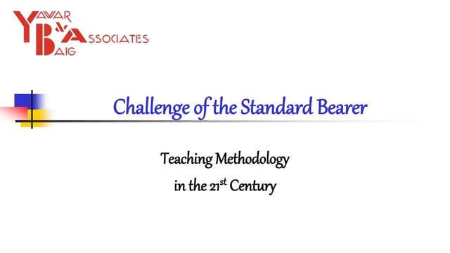 Training Methodology in the 21st Century