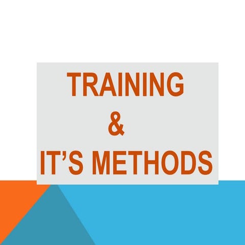 training methods for worker industrial safety