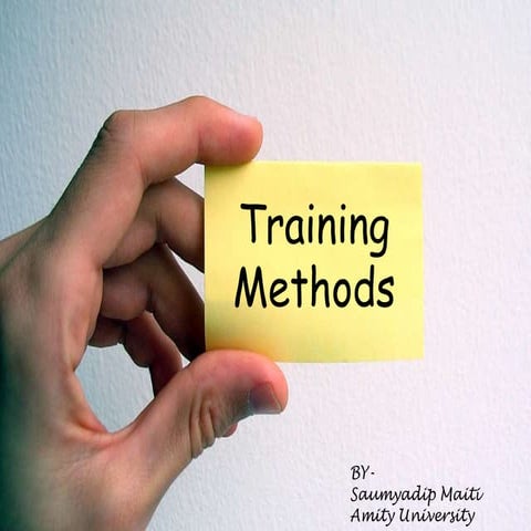 Training methods