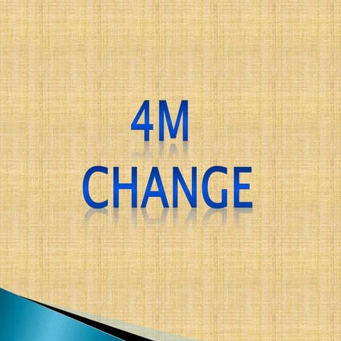 Training module   4 m change