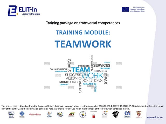 Training module - Teamwor for teambuilding of employees.pdf