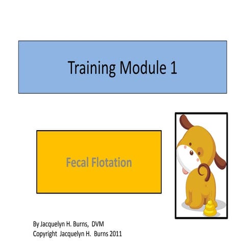Training module 1- Fecal Testing