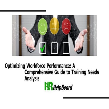 Training Need Analysis Process , Training Needs Analysis in HRM