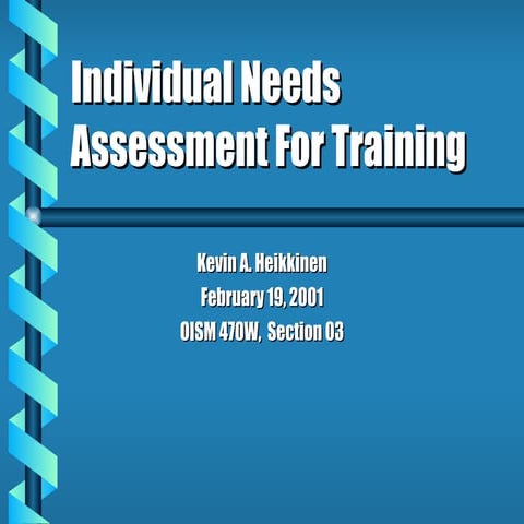 Training Needs Assessment[1]