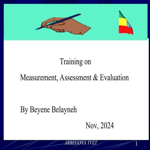Training of Measurement & Evalaution.ppt