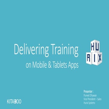 Training on mobile and tablet apps 
