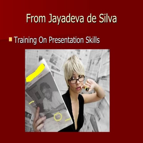 Training on presentation skills