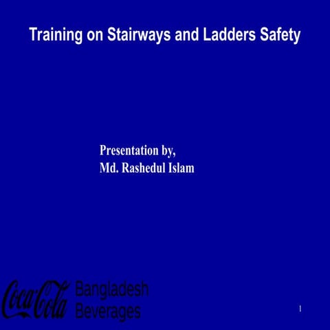 Training on Stair Ladders Safety (height work).ppt