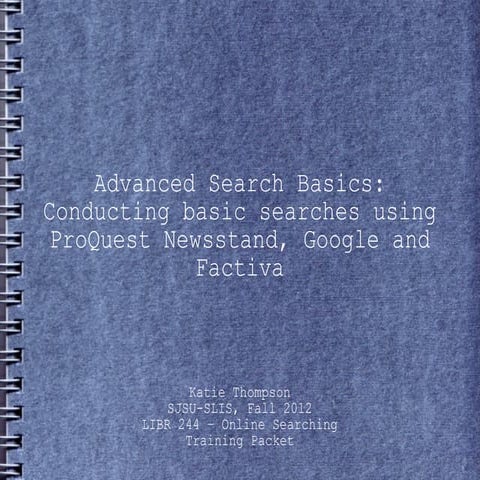 Advanced Search Basics | PPT | Free Download