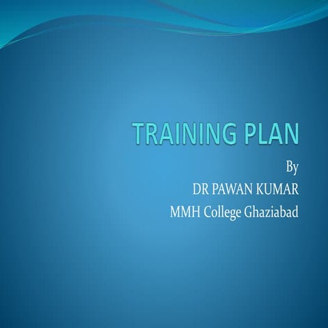 Training plan