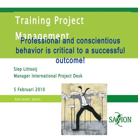 Projectmanagement Refresher for Trainees