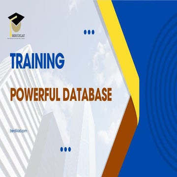 Comprehensive Training on Powerful Database Management and Optimization ...