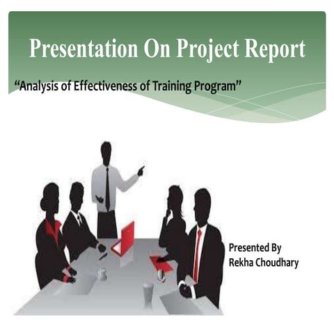 analysis of effective of training program