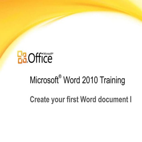 training presentation - create your first word document i.pptx