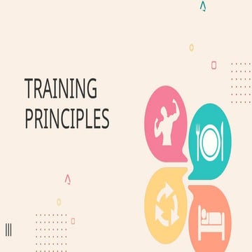 5. principles of training | PPTX