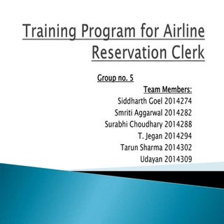 Training program for airline reserv...