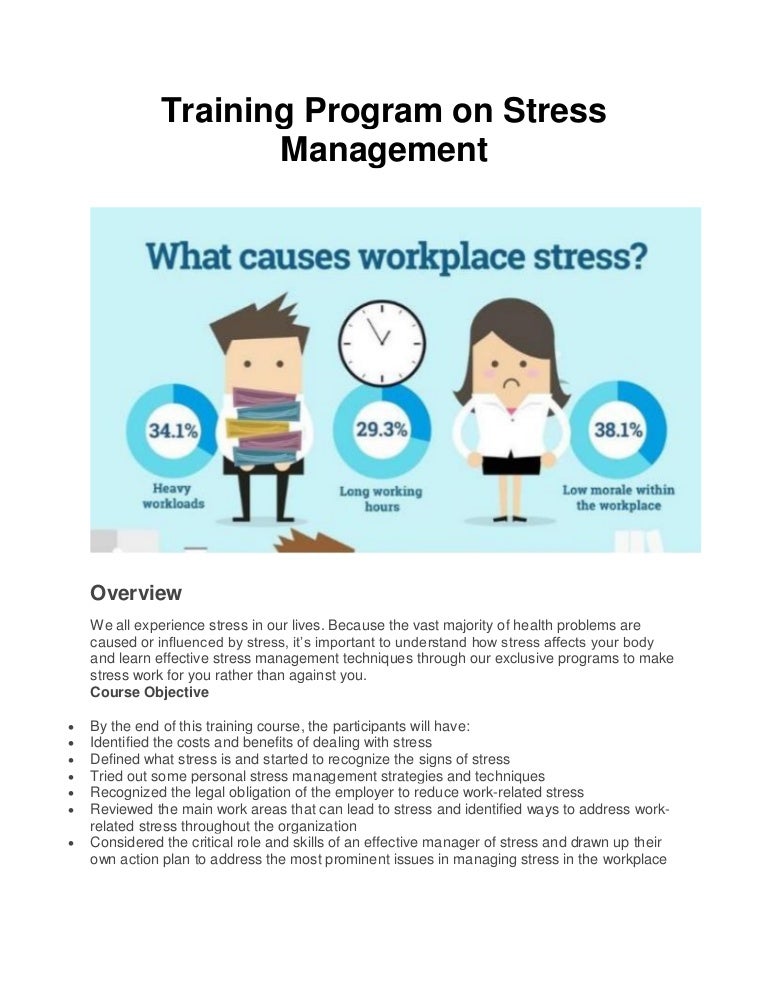 Training program on stress management