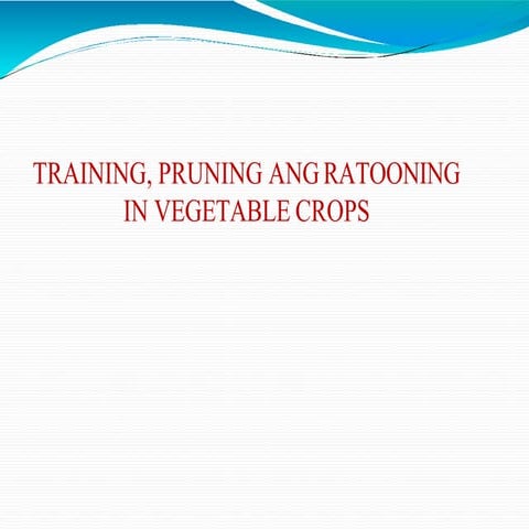Training and Pruning of Fruit Crops | PPTX