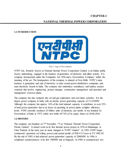 Training report btps
