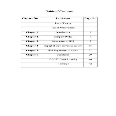 Mcom summer training report on GST