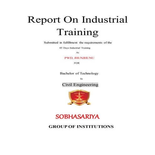 PROJECT REPORT ON ROAD CONSTRUCTION | PDF