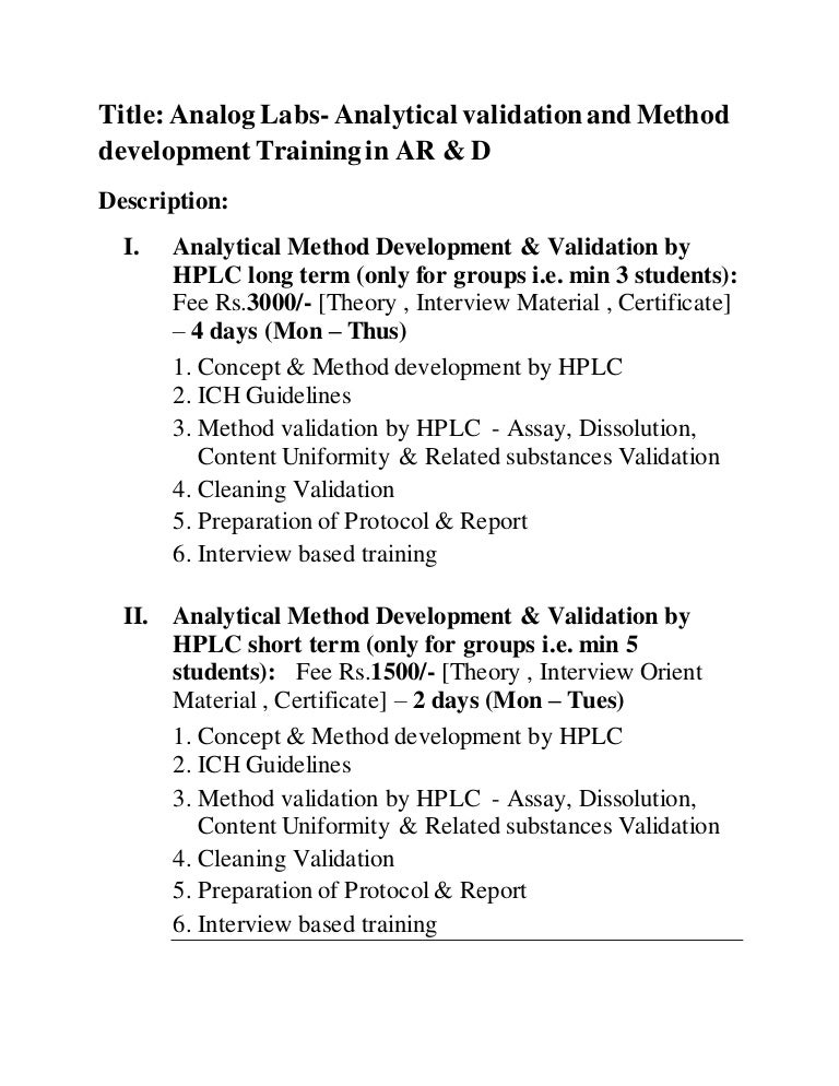 Advanced Training At Shimadzu Class Listing By Product And