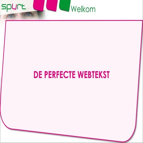 Training schrijven voor het web