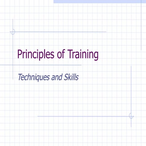 Training Skills