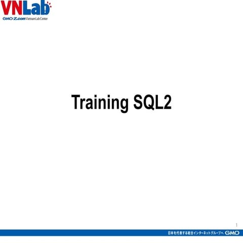 Training sql2