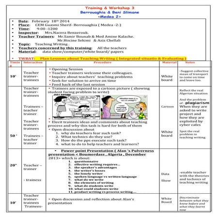 Training & workhop 3   teaching writing feb 18th 2014
