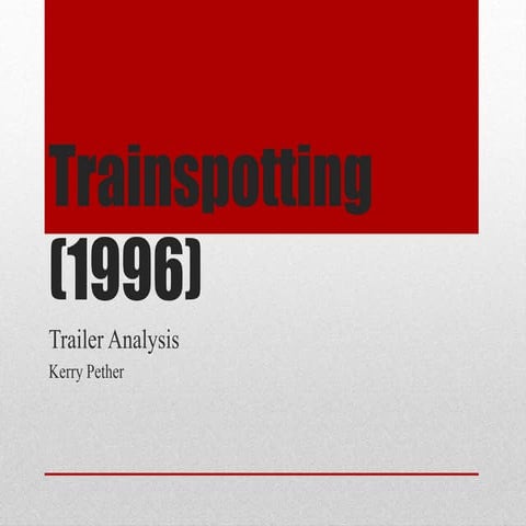Trainspotting (1996) ppt