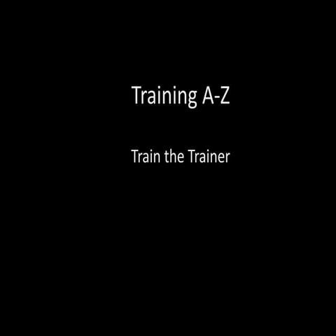 Train The Trainer A2z