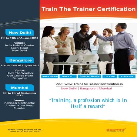Train The Trainer Certification