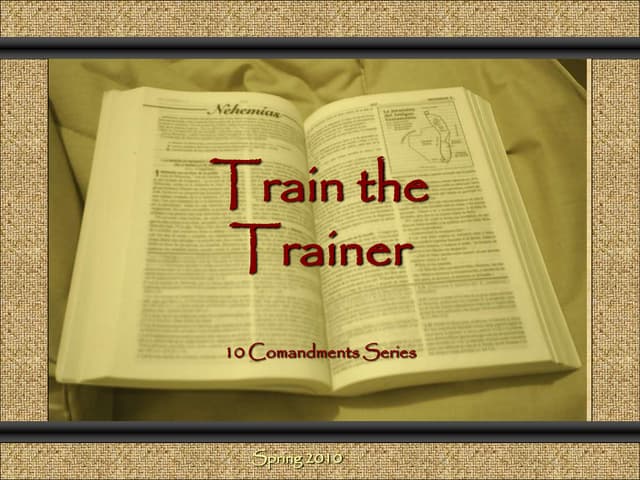 Train the trainer part 1