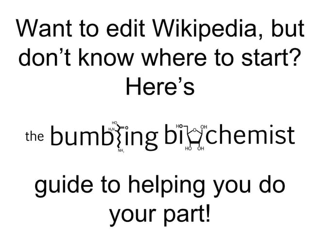 Getting started with Wikipedia editing ppt