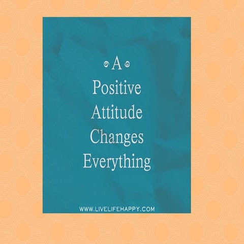 Train yourself to be an optimist