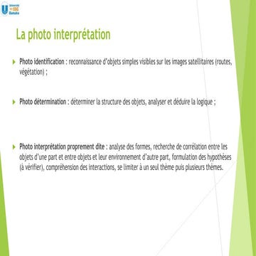 Traitement des données de télédétection | PPTX