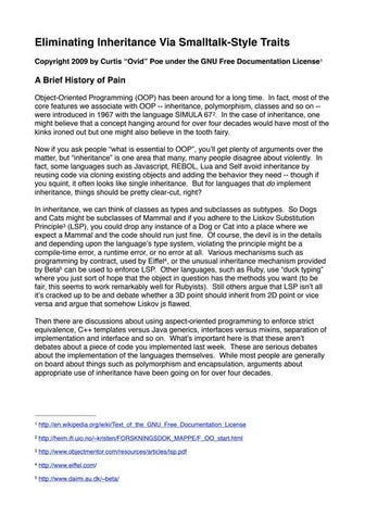 Inheritance Versus Roles - The In-Depth Version