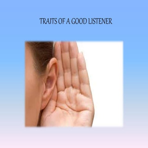 Traits of a Good Listener