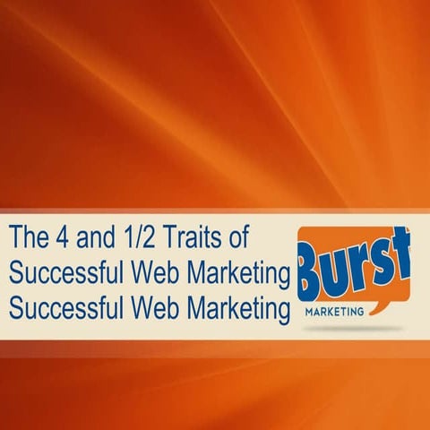 Traits of successful web marketing