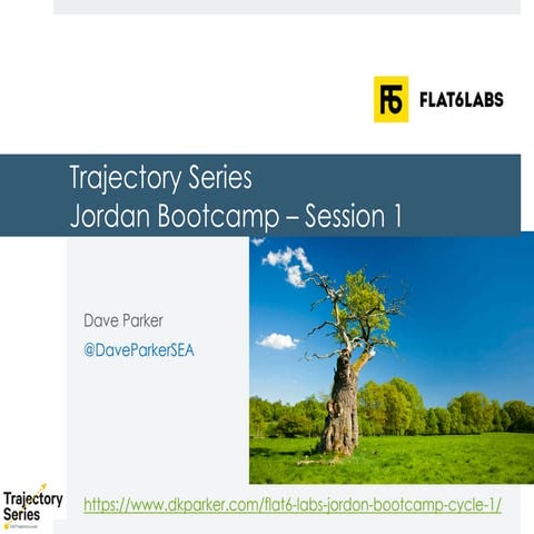 Trajectory Startup Program Session One (Jordan Sept 2021)