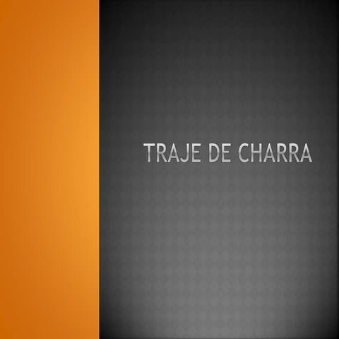 Traje de charra
