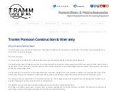 Tramm Pontoon Construction Warranty