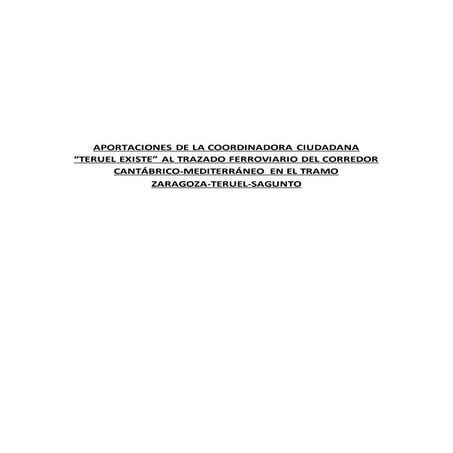 Estudio del Corredor Cantábrico-Mediterráneo por Teruel