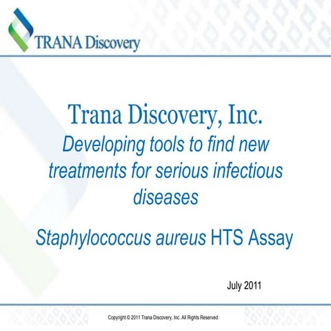Trana discovery   staph aureus 201 hts assay