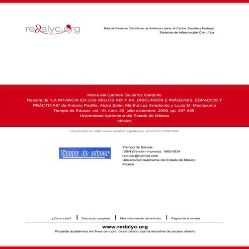 Tranformaciones de la infancia del siglo xix y xx