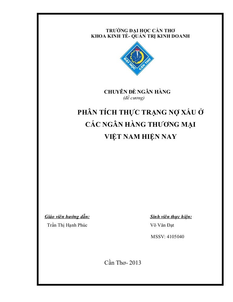 Trang bia chuyen de - SlideShare