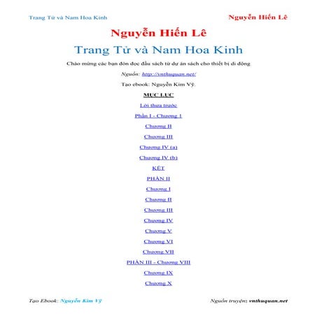 Trang tử Nam hoa kinh